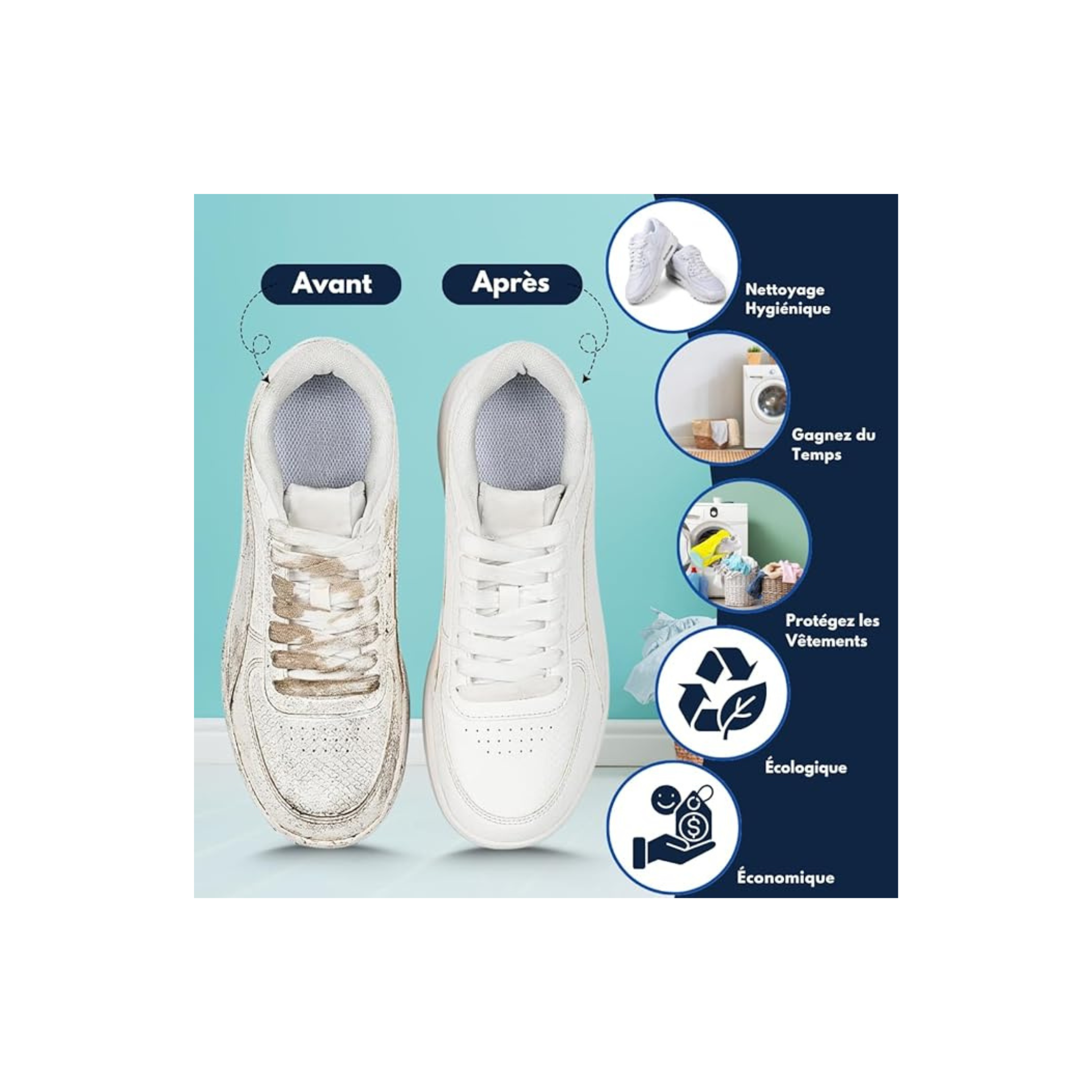 Togetderz Lot de 2 Sacs à Chaussures Résistants pour Machine à Laver – Filet de Lavage Réutilisable avec Fermeture Éclair, Protège Tous Types et Tailles de Chaussures – Jaune