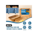 TOGETDERZ 200PCS Feuilles de Cuisson Jetables pour Friteuse à Air, 8x5.5'' Papier Sulfurisé Rectangulaire Anti-Adhésif, Résistant à l'Huile, Compatible avec Ninja DZ201, DZ401, FG551, PowerXL, Instant